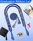 Graduation Lei Set Class of 2026 Grad Ribbon Leis with Honor Cord Double Braided Graduate Leis for Men Women Blue Black White